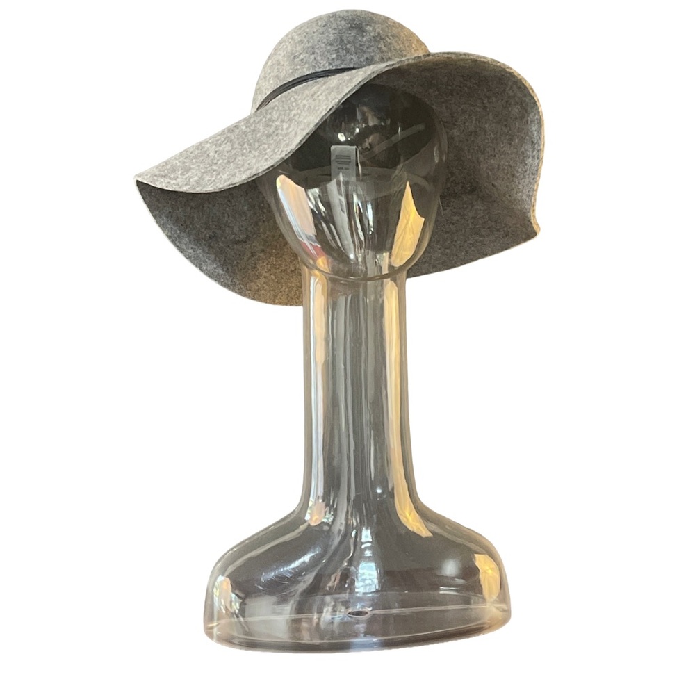 Nordstrom 100% Wool Elegant Gray Women's Floppy Hat